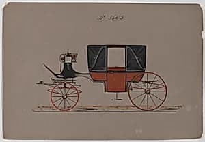 Design for Landau, No. 3643 by Brewster & Co.