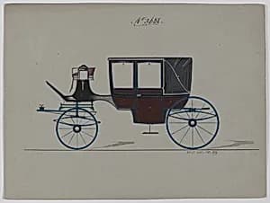Design for Landau, No. 3688 by Brewster & Co.