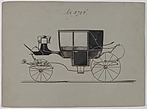 Design for Landau, No. 3728 by Brewster & Co.