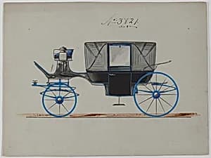 Design for Landau, No. 3821 by Brewster & Co.