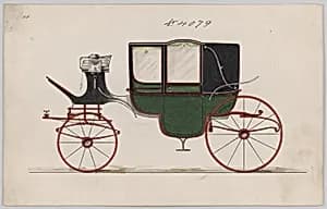 Design for Landau, No. 4079 by Brewster & Co.|John D. Rockefeller|Herman Stahmer