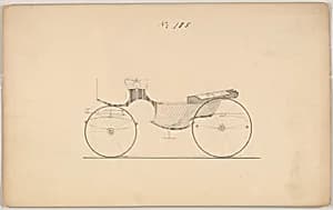 Design for Landaulet, no. 185 by Brewster & Co.