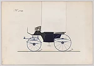 Design for Landaulet, no. 3001 by Brewster & Co.