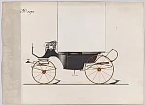 Design for Landaulet, no. 3072 by Brewster & Co.