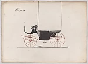 Design for Landaulet, no. 3086 by Brewster & Co.