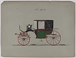 Design for Landaulet, no. 3612 by Brewster & Co.