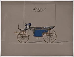 Design for Landaulet, no. 3722 by Brewster & Co.
