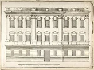 Design for Palace Façade by Pietro Paolo Coccetti (Cocchetti)
