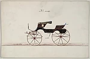 Design for Phaeton, no. 1004 by Brewster & Co.