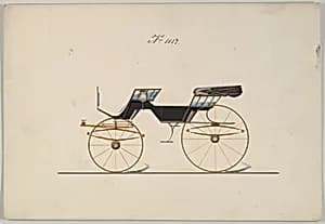 Design for Phaeton, no. 1017 by Brewster & Co.