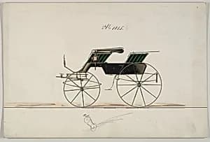 Design for Phaeton, no. 1055 by Brewster & Co.