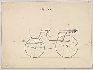 Design for Phaeton, no. 155 by Brewster & Co.|R. Weyers
