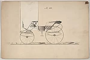 Design for Phaeton, no. 406 by Brewster & Co.