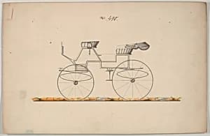 Design for Phaeton, no. 490 by Brewster & Co.