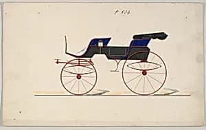 Design for Phaeton, no. 834 by Brewster & Co.