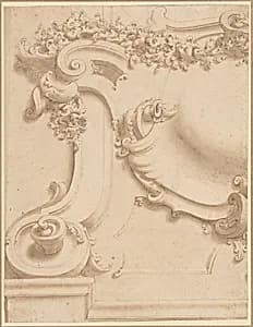Design for Plasterwork Cartouche by Anonymous, Italian, Bolognese 18th century artist