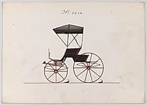 Design for Road Wagon or Buggy, no. 3212 by Brewster & Co.