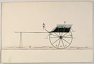 Design for Tandem/Village Cart (unnumbered) by Brewster & Co.|Channing Britton