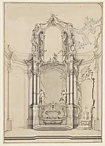 Design for the Transeptal Altars in the Klosterkirche Zwiefalten by Johann Michael Feichtmayr