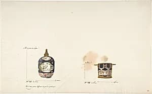 Design for Two Vases by Anonymous, French, 18th century