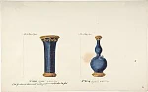Design for Two Vases by Anonymous, French, 18th century