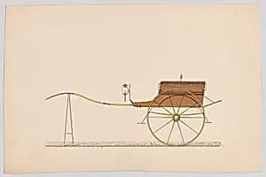 Design for Village Cart by Anonymous, French, 19th century