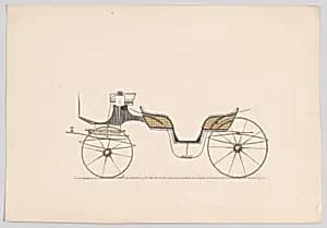 Design for Vis-a-Vis Carriage by Anonymous, French, 19th century