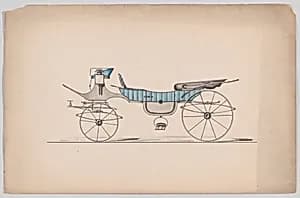 Design for Vis-à-Vis (French?) by Unknown Artist