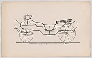 Design for Vis-à-Vis (French?) by Unknown Artist