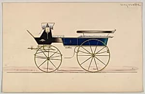Design for Wagonette (unnumbered) by Brewster & Co.
