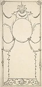Design for Wall Panel by Anonymous, British, 18th century