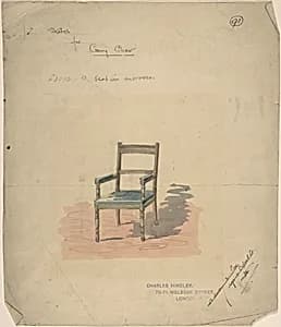Design of a Carving Chair by Charles Hindley and Sons