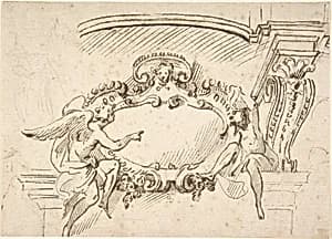 Design with a Cartouche by Anonymous, French, 19th century