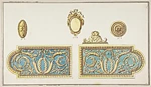 Designs for Door Hardware by Anonymous, French, 18th century