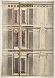 Designs for three windowed storeys by Jules-Edmond-Charles Lachaise|Eugène-Pierre Gourdet