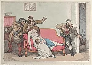 Disturbers of Domestic Happiness by Thomas Rowlandson