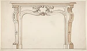 Drawing for a Chimney-piece by Delorme