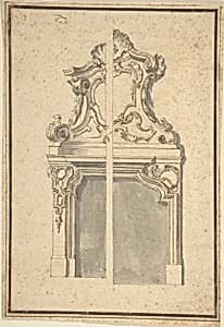 Drawing for Mantelpieces by Anonymous, Italian, Bolognese 18th century artist
