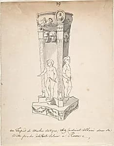 Drawing of Antique Tripod by Anonymous, French, 18th century