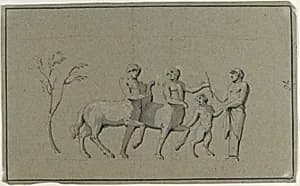 Drawing of Group of Centaurs by Anonymous, French, 18th century