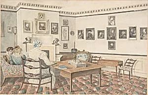 Drawing Room at Hatton, Warwickshire by Dr. Samuel Parr|Granddaughters of Dr. Samuel Parr