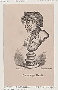 Drunken Head by George Murgatroyd Woodward|Thomas Rowlandson|Thomas Tegg