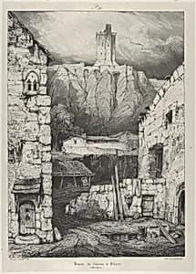 Dungeon of the Polignac Castle by Eugène Isabey|Godefroy Engelmann