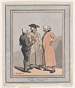 Dutch Merchants Sketched at Amsterdam by S. W. Fores|Thomas Rowlandson