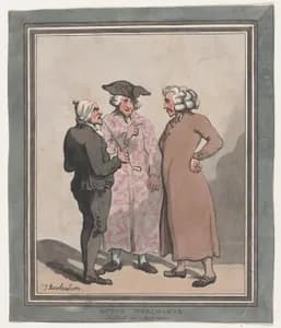 Dutch Merchants Sketched at Amsterdam by Thomas Rowlandson