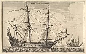 Dutch Warship (Nauis Bellica Hollandica) by Wenceslaus Hollar