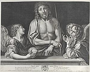 Ecce Homo with three angels by Gilles Rousselet|Francesco Albani