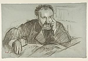 Portrait of Edmond Duranty|Edgar Degas