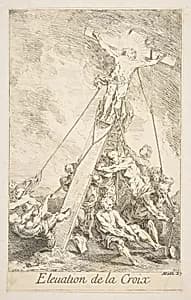 Elevation of the Cross by Claude Gillot|Jacques Gabriel Huquier