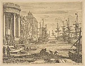 Embarkation of St. Ursula by Claude Lorrain (Claude Gellée)|Dominique Barrière